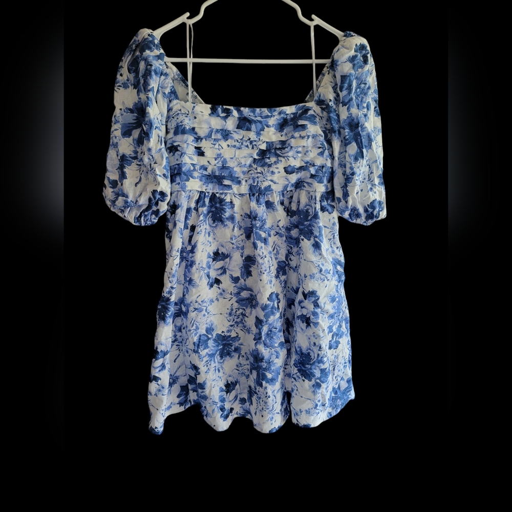 Emerson Poplin Puff Sleeve Mini Dress
